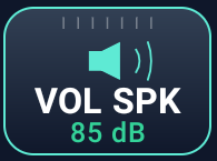 VOL SPK (Audio Output Speaker / Earpiece Toggle) Icon Crop