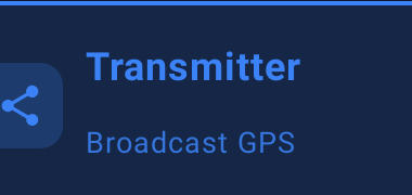 Transmitter Mode (Broadcast GPS & Compass) Icon Crop