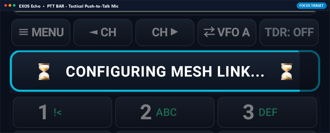 Actual App Snapshot: PTT BAR (Push-to-Talk Half-Duplex Mic Bar) Highlighted on Note 8 Interface