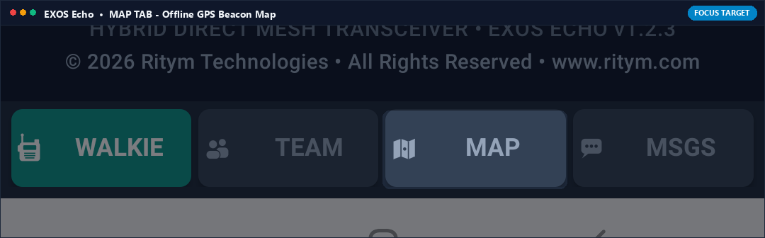 Actual App Snapshot: MAP TAB (Tactical Grid & Member Coordinate Beacon) Highlighted on Note 8 Interface