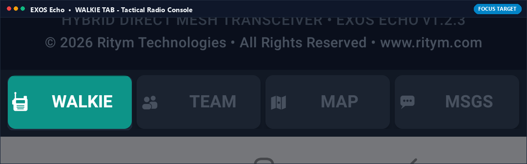 Actual App Snapshot: WALKIE TAB (Tactical Transceiver Control Station) Highlighted on Note 8 Interface