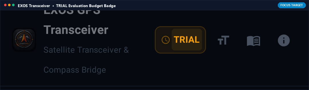 Actual App Snapshot: Trial Budget Badge (5-Hour Transmission Counter) Highlighted on Note 8 Interface