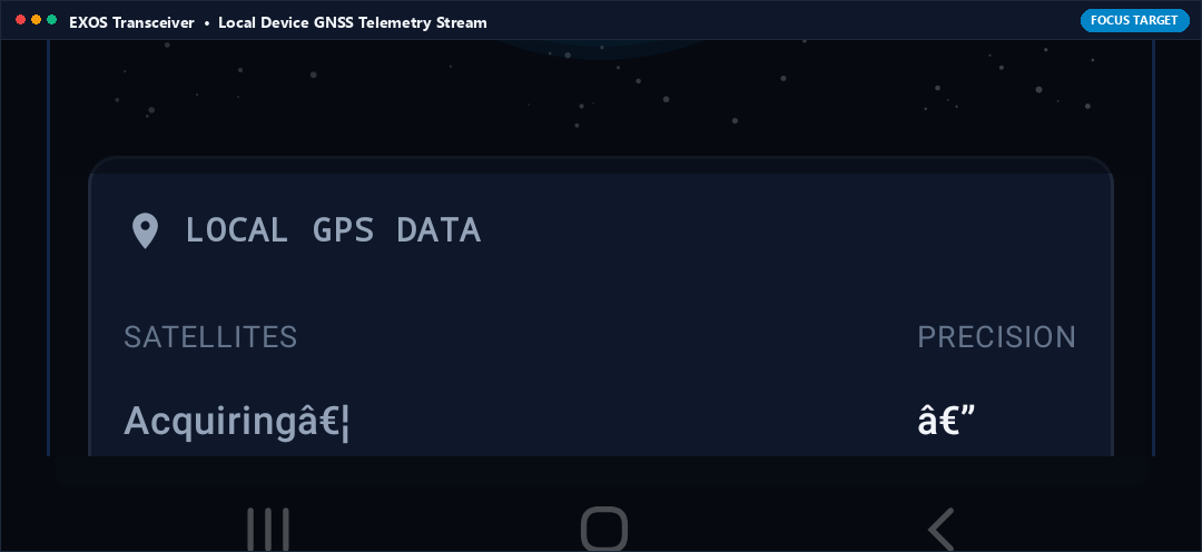 Actual App Snapshot: Local GPS Data & Precision Indicators Highlighted on Note 8 Interface