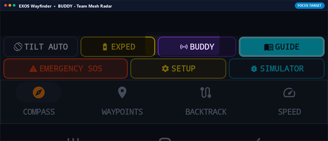 Actual App Snapshot: BUDDY (Tactical Team Radio Beacon & Radar) Highlighted on Note 8 Interface